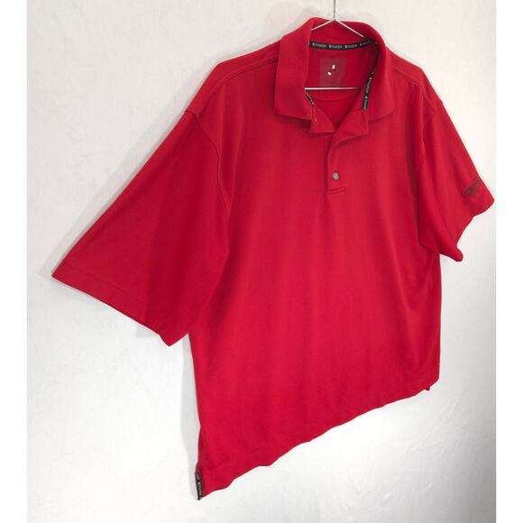 FootJoy Polo Mens XXL Red Ledgemont Club Short Sleeve Performance Golf Shirt - Picture 6 of 12